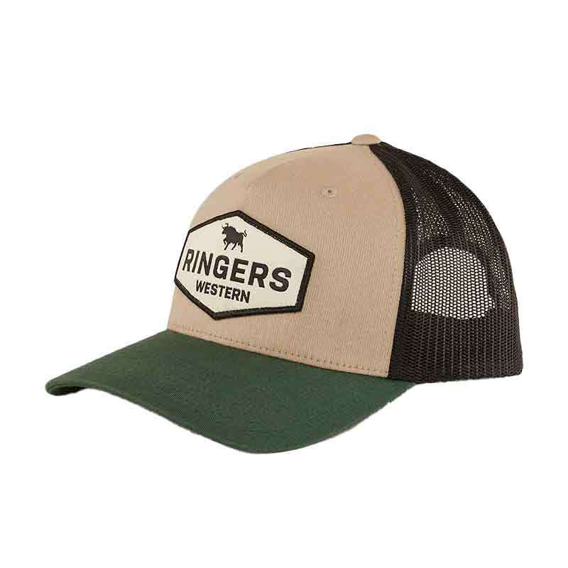 RINGERS WESTERN SCOTTY TRUCKER CAP - MUSHROOM/PINE