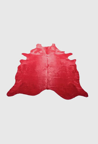 Red Dyed Cowhide - CLEARANCE