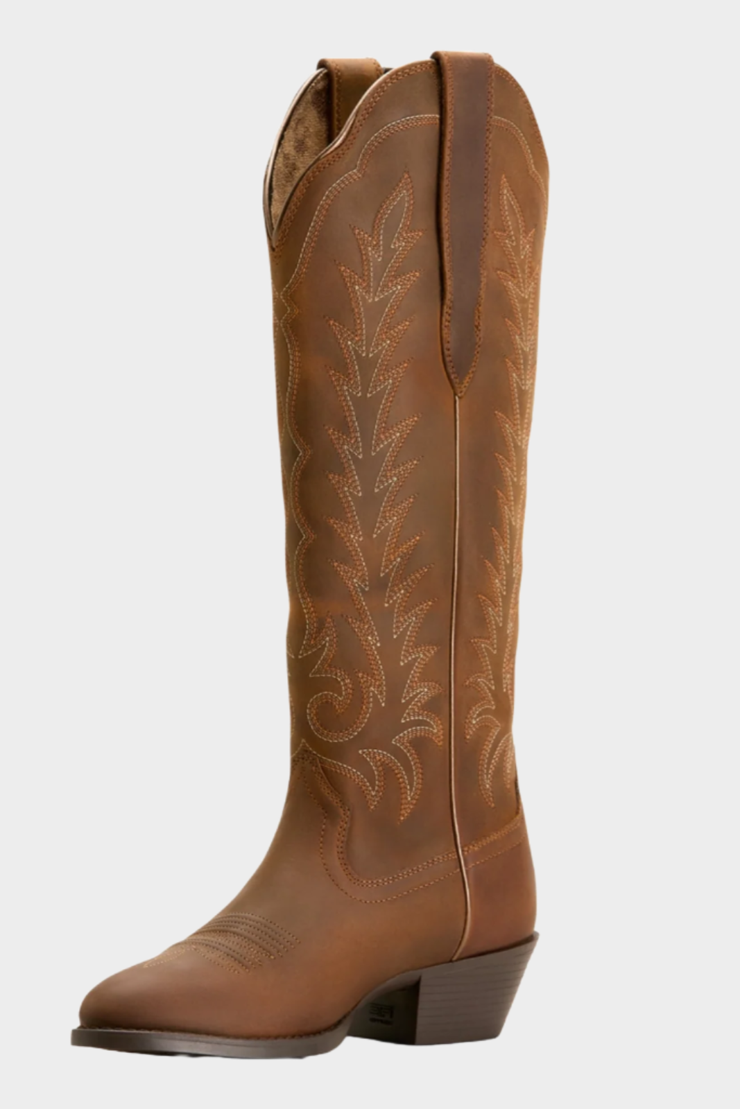 ARIAT LADIES HERITAGE R TOE TALL STRETCHFIT DISTRESSED BROWN