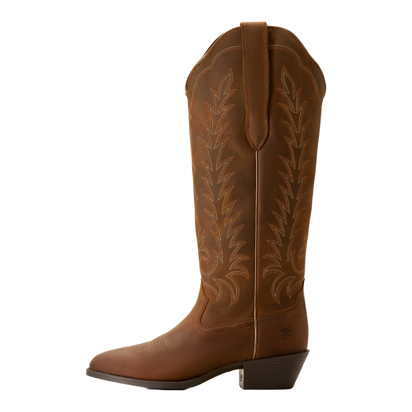 ARIAT LADIES HERITAGE R TOE TALL STRETCHFIT DISTRESSED BROWN