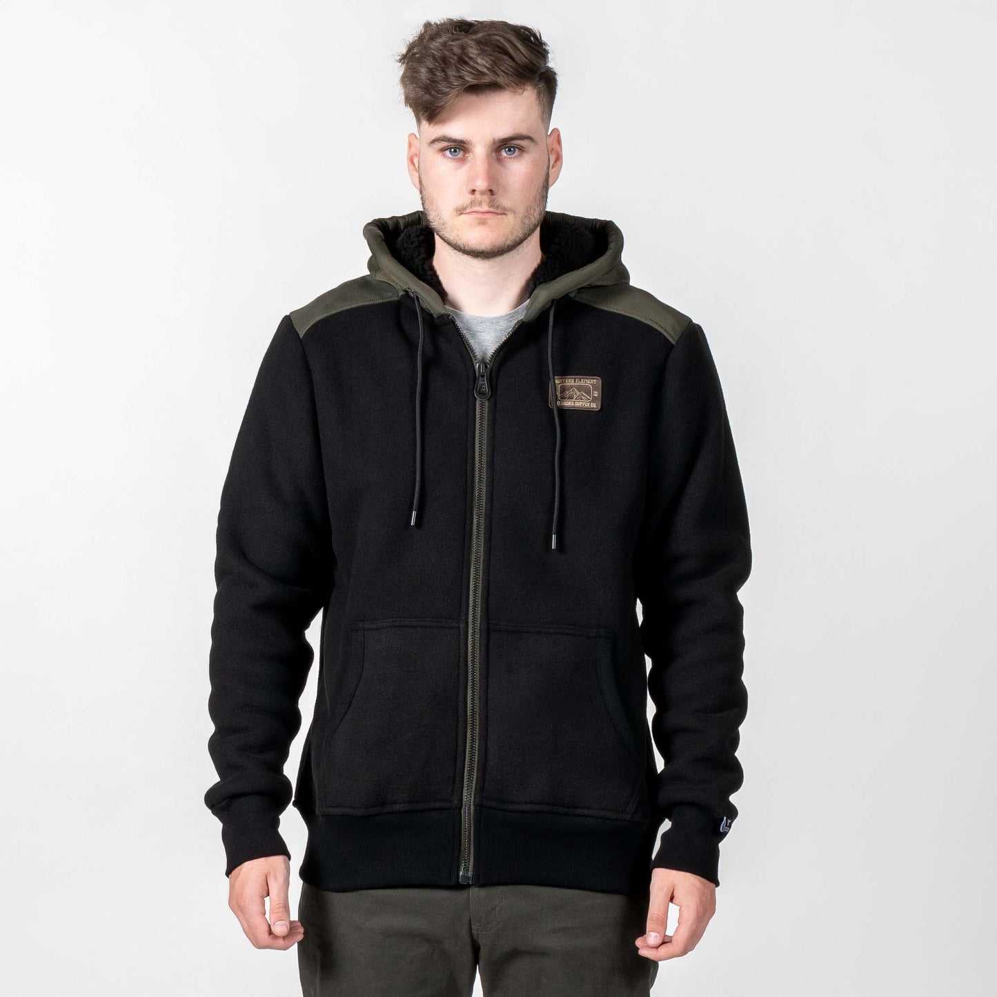 Hunters Element Men's Retro Hoodie - Black