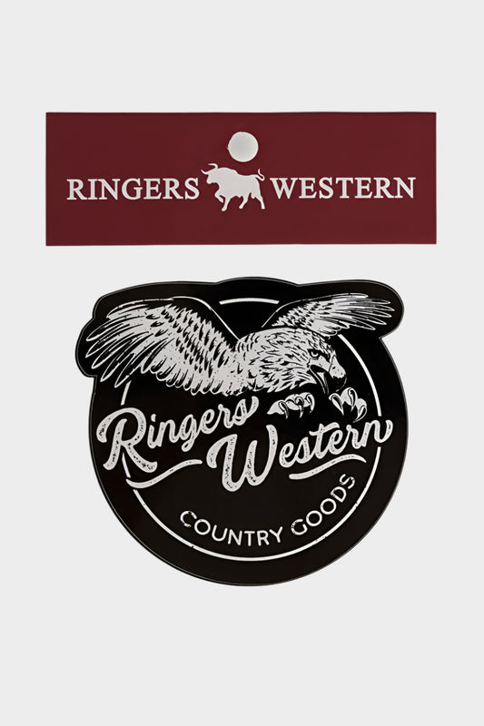 Ringers Western Eagle Sticker - Black