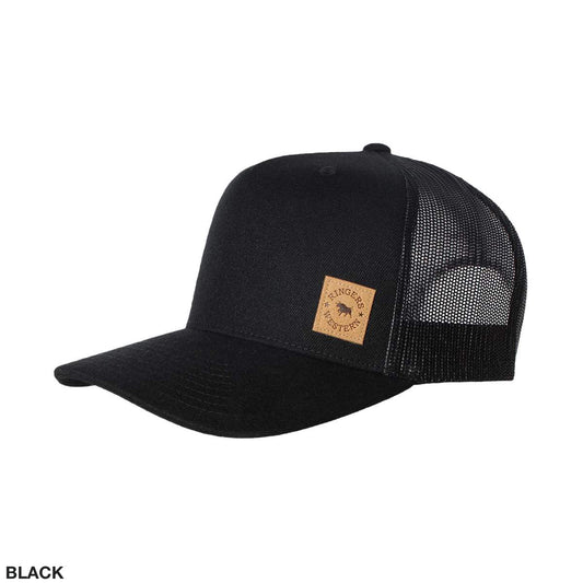 RINGERS WESTERN PATCH TRUCKER CAP - BLACK