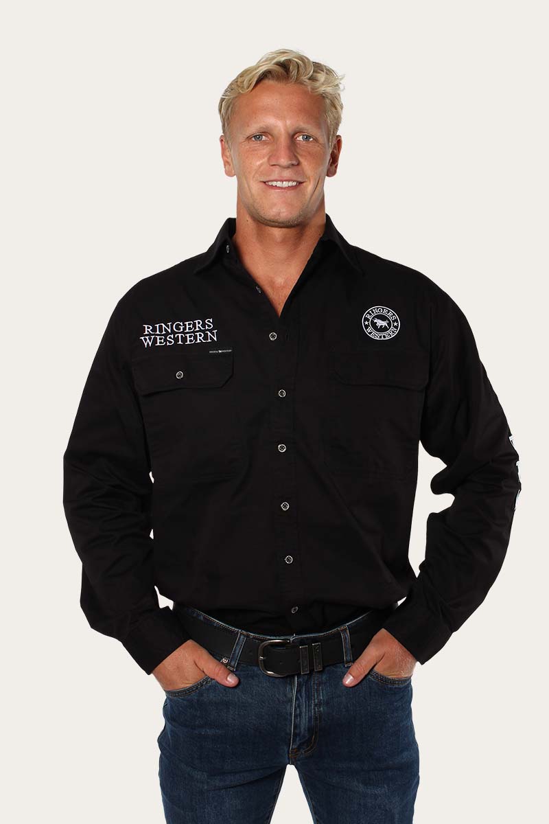 RINGERS WESTERN HAWKEYE MENS FULL BUTTON WORK SHIRT