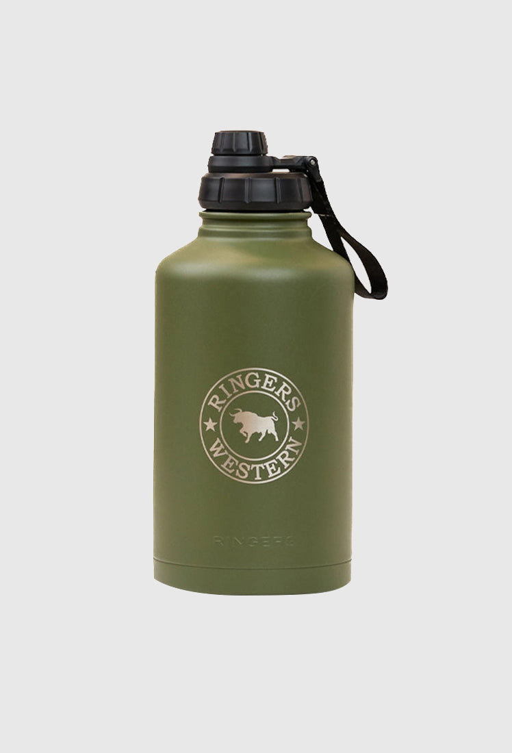 RINGERS WESTERN GULPER STAINLESS STEEL INSULATED BOTTLE_Green