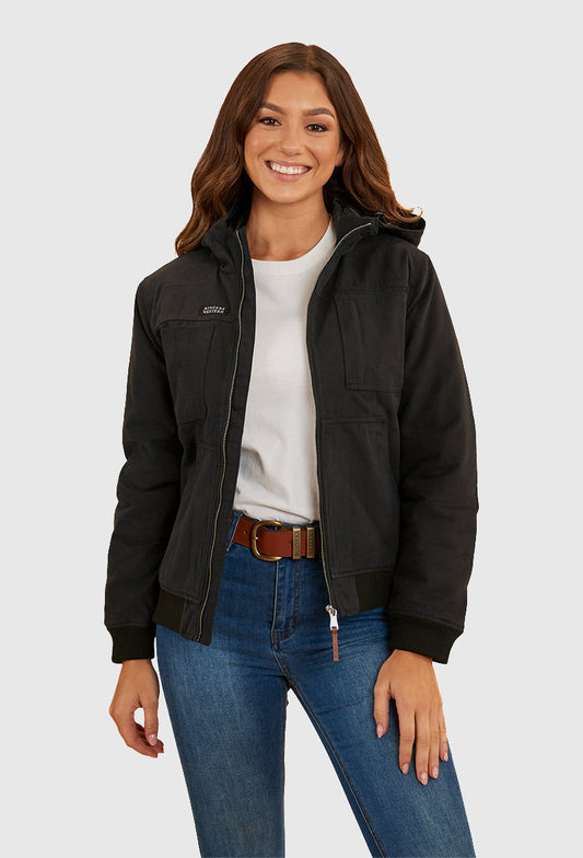 Ringers Western Women's Willowra Canvas Jacket_Black