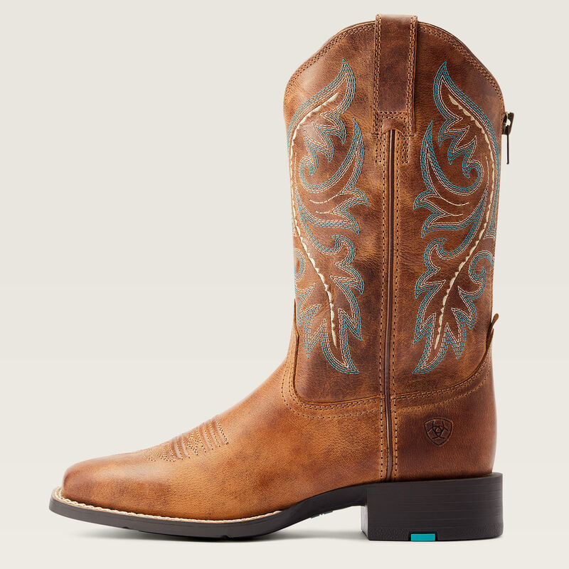 Ariat Women's Round Up Back Zip Western Boot