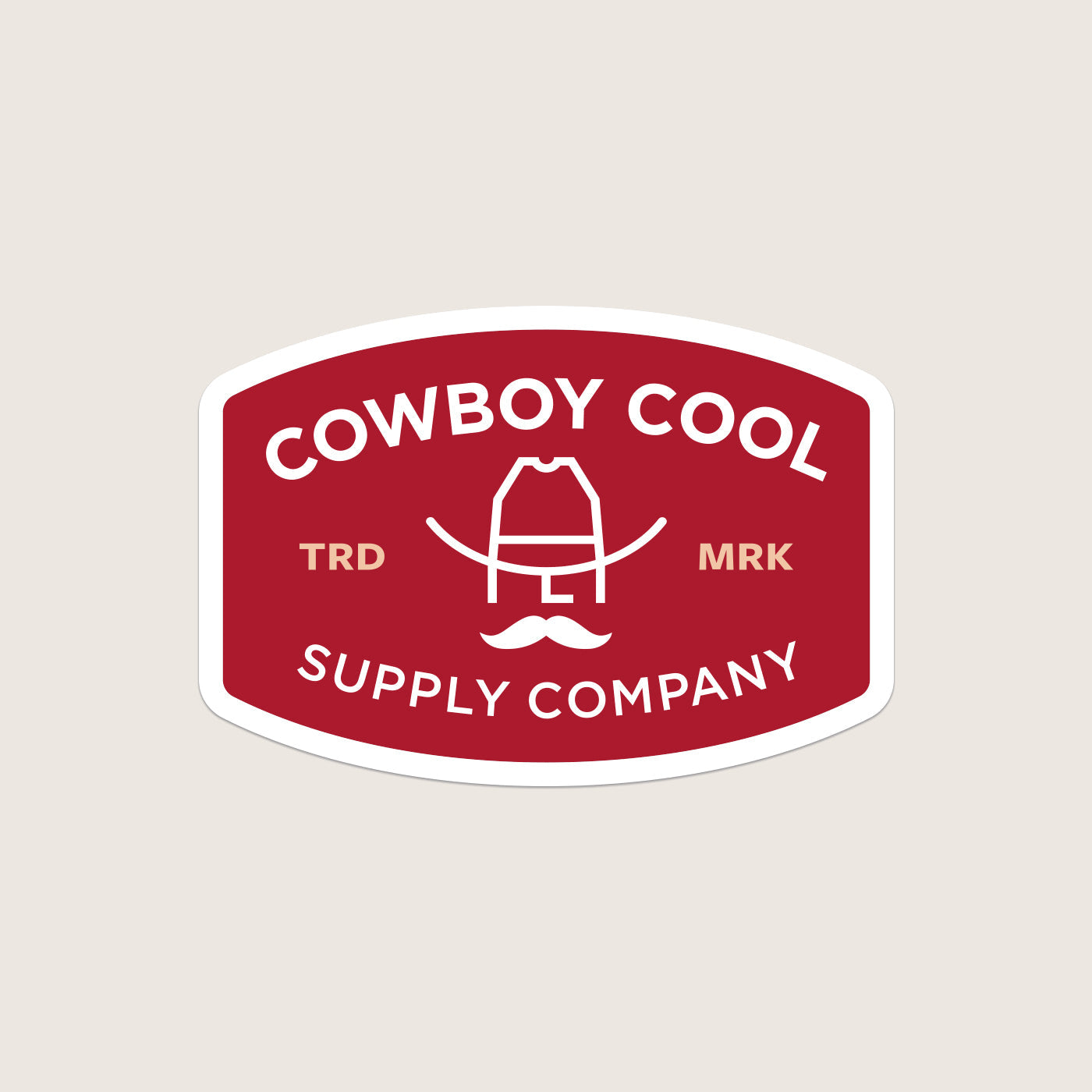 Cowboy Cool The Buckle Sticker