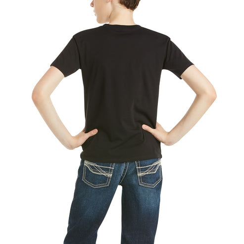 Ariat Boys Untamable Short Sleeve T-Shirt - Black