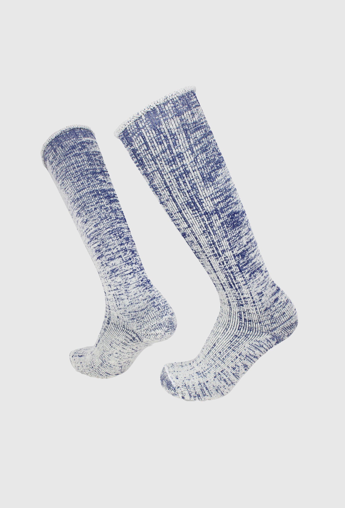 Wilderness Wear Merino Fleece 'Long' Socks (Navy Marle)