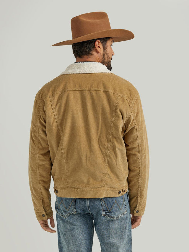 Wrangler Men's Lined Corduroy wheat jacket