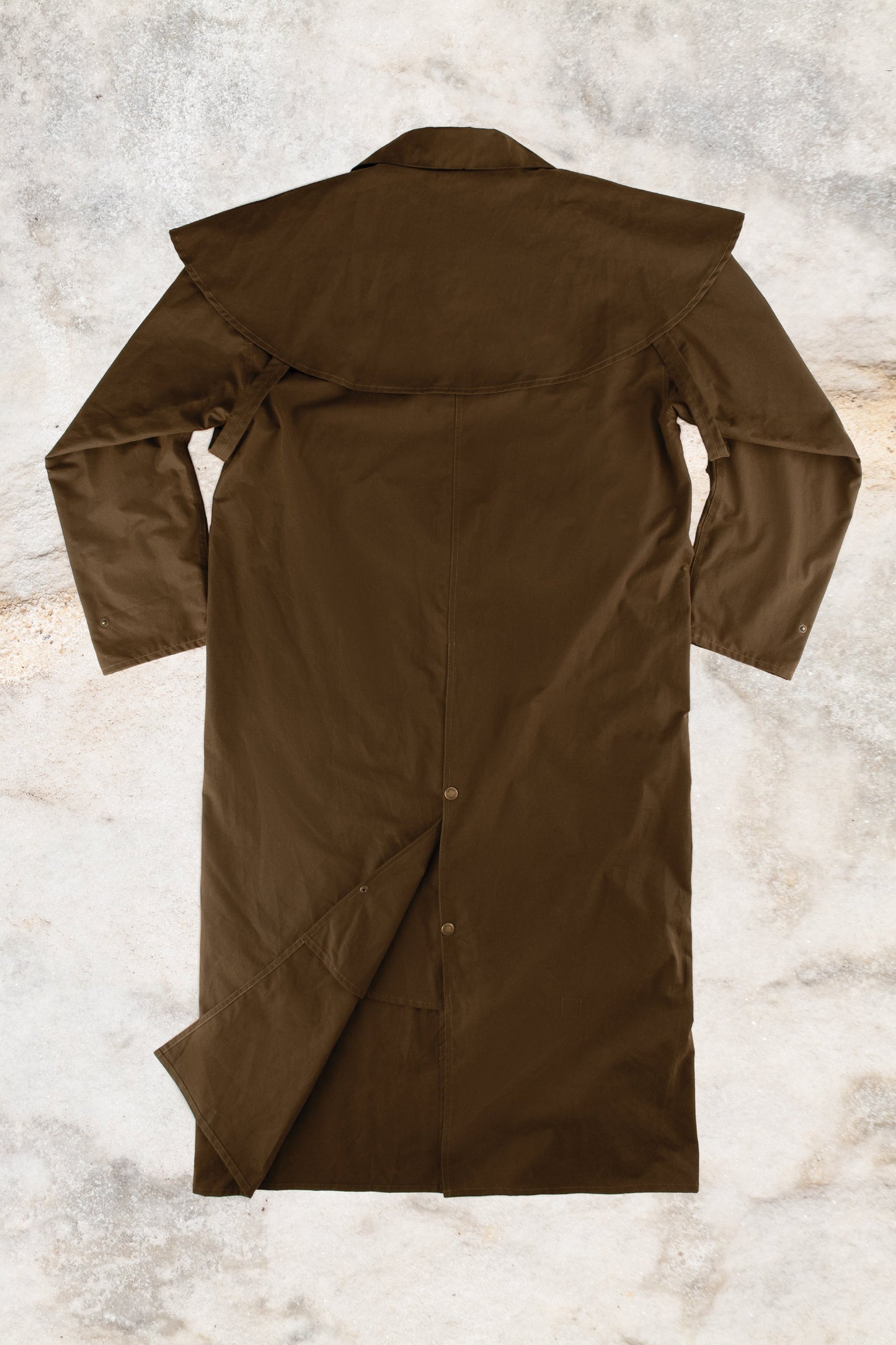 BURKE & WILLS STOCKMAN LONG COAT - BRONZE