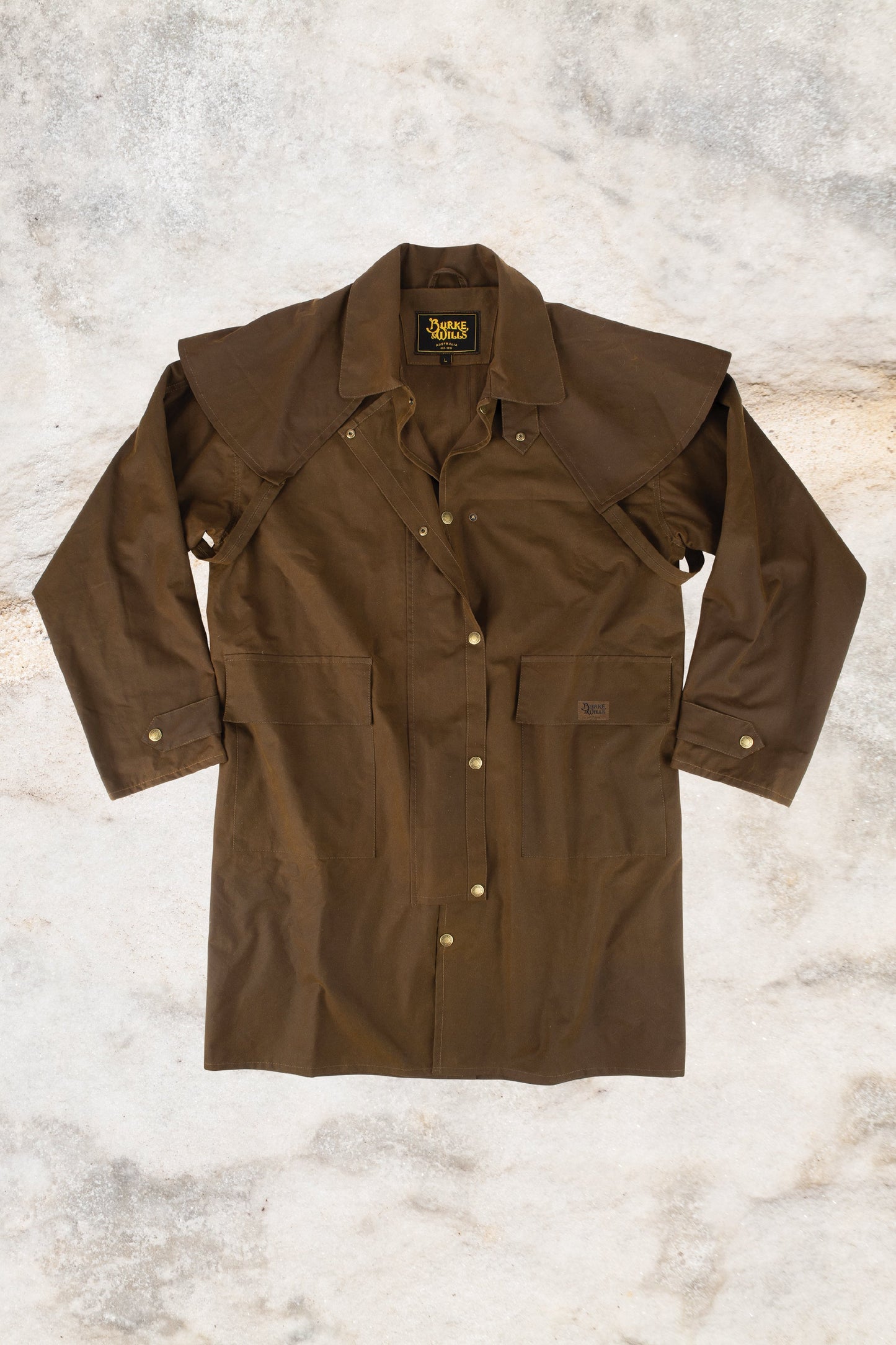 BURKE & WILLS STOCKMAN SHORT COAT - BRONZE