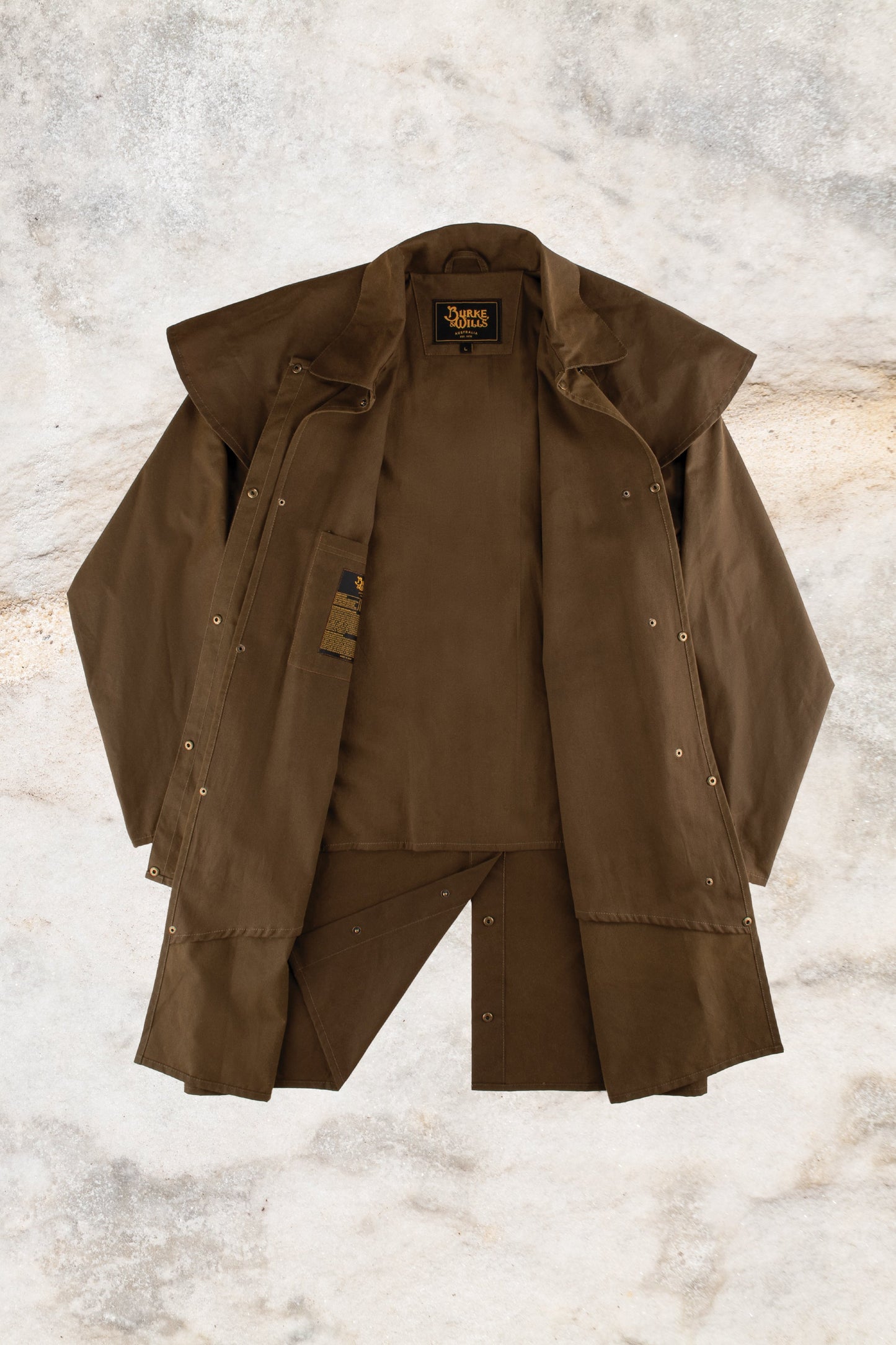 BURKE & WILLS STOCKMAN SHORT COAT - BRONZE