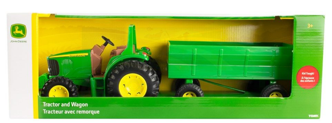 JOHN DEERE 20CM TRACTOR WITH WAGON