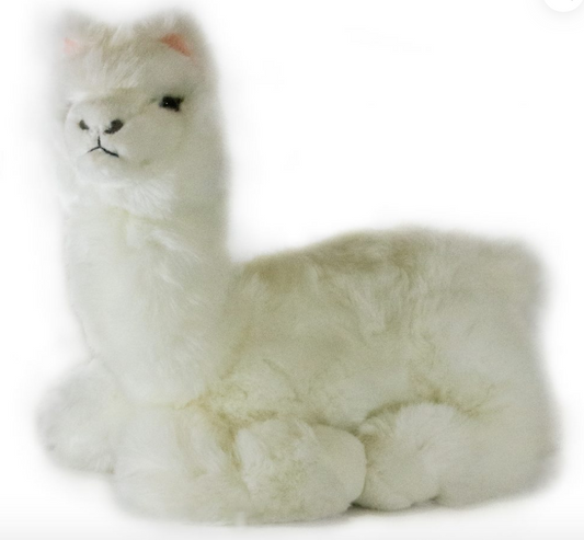 Bocchetta Toys - Alfredo the White Alpaca Size 25cm