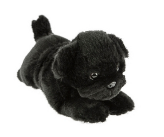 Bocchetta Toys - Puddles the Black Pug puppy Size 28cm