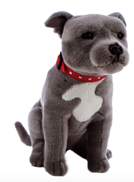 Bocchetta Toys - Storm the Blue Staffordshire Bull Terrier Size 29cm