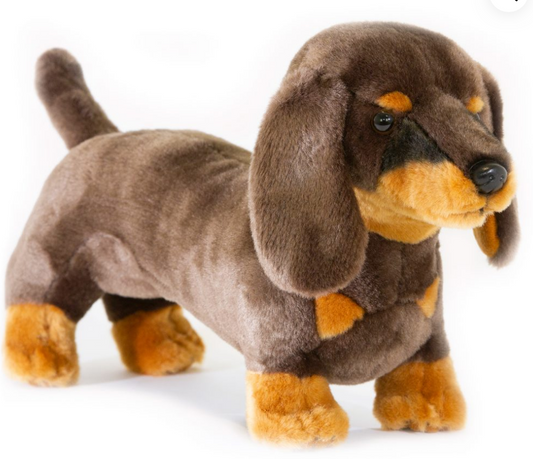 Bocchetta Toys - Stretch the Chocolate and Tan Dachshund Size 36cm