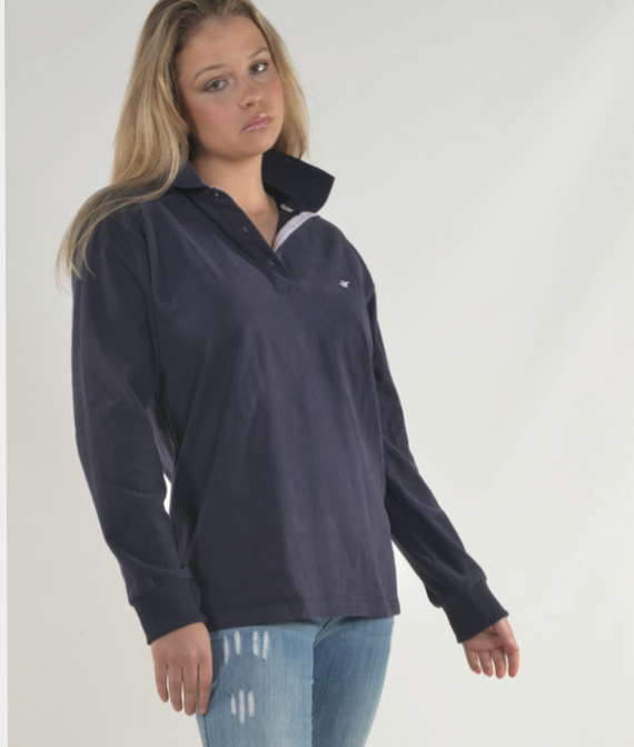 Bullrush Ladies Polo in the Autumn_Navy