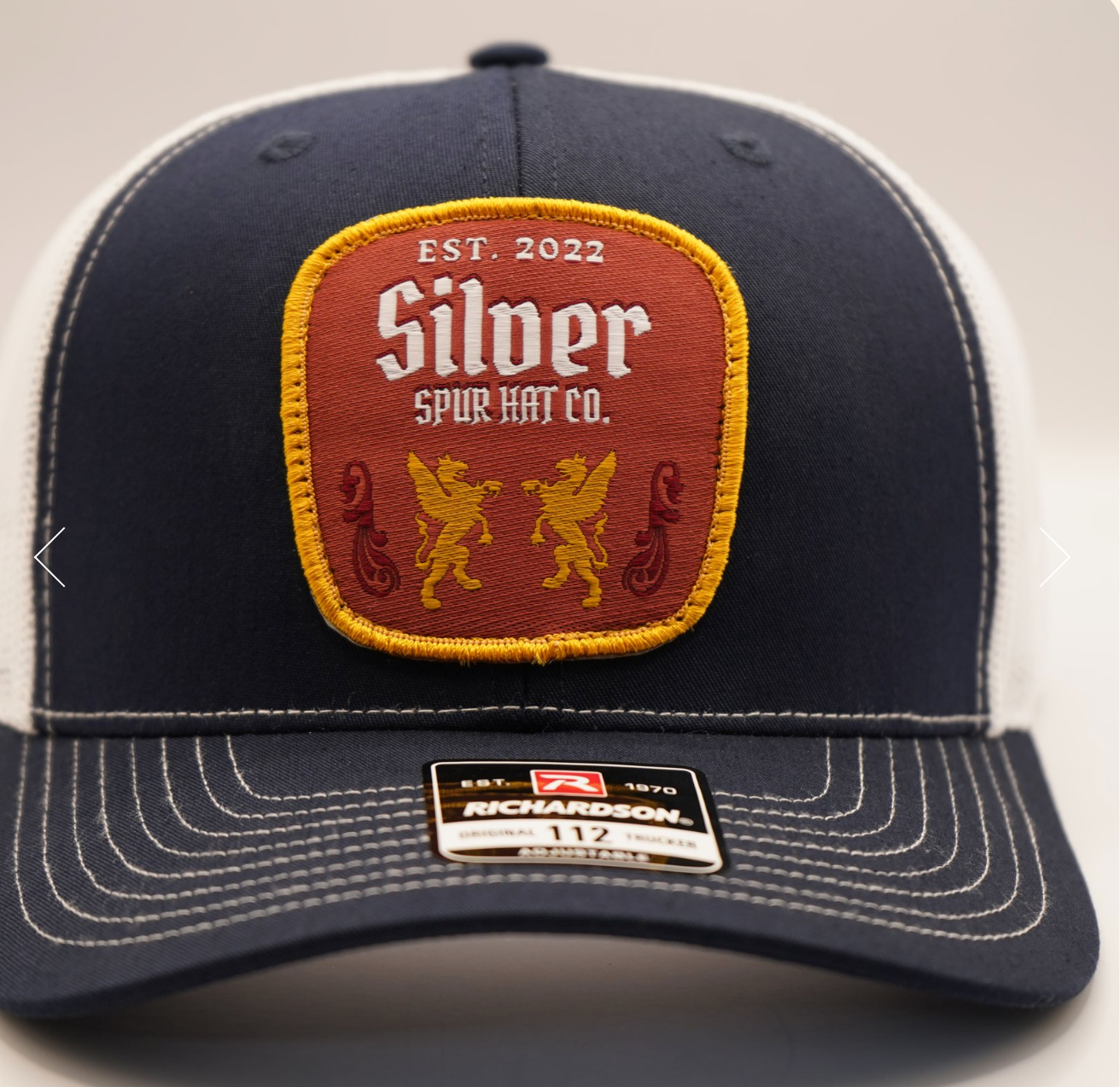 Silver Spur Amber Brew - Navy/White