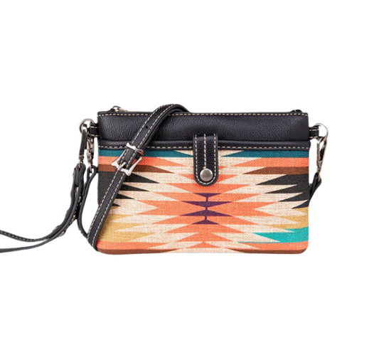 Wrangler Aztec Print Crossbody Clutch