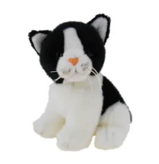 Elka Toys - Black and White cat 16cm