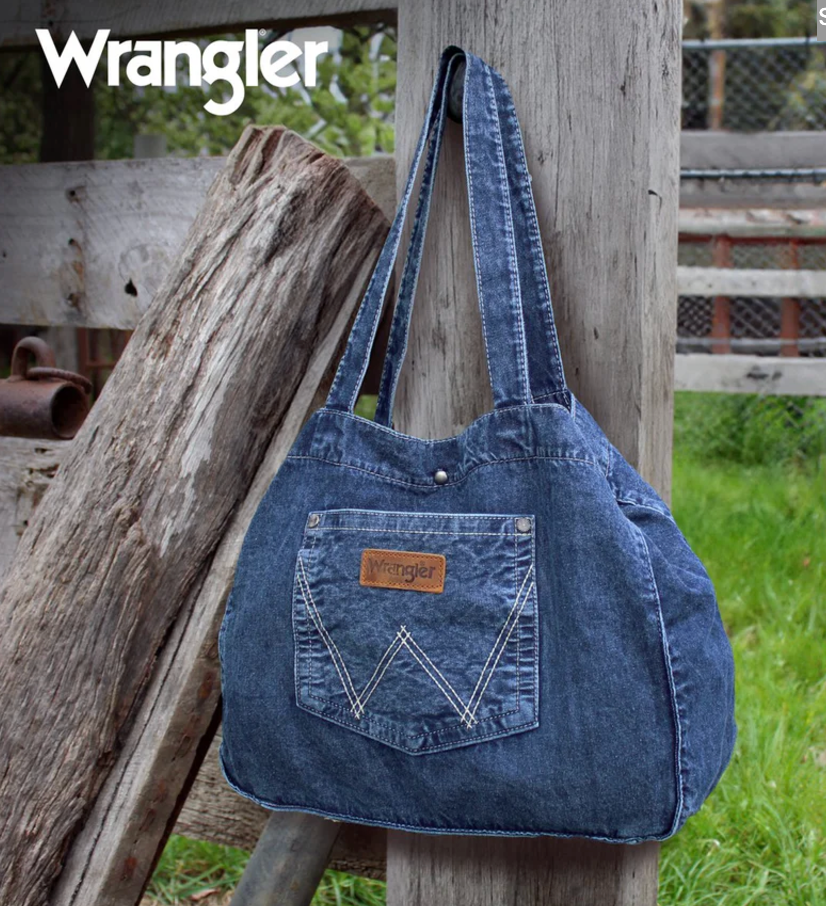 Wrangler Denim Pocket Tote Bag