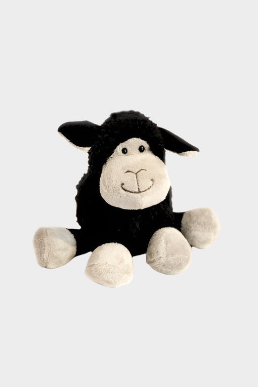 Small Black Sitting Sheep - 18CM