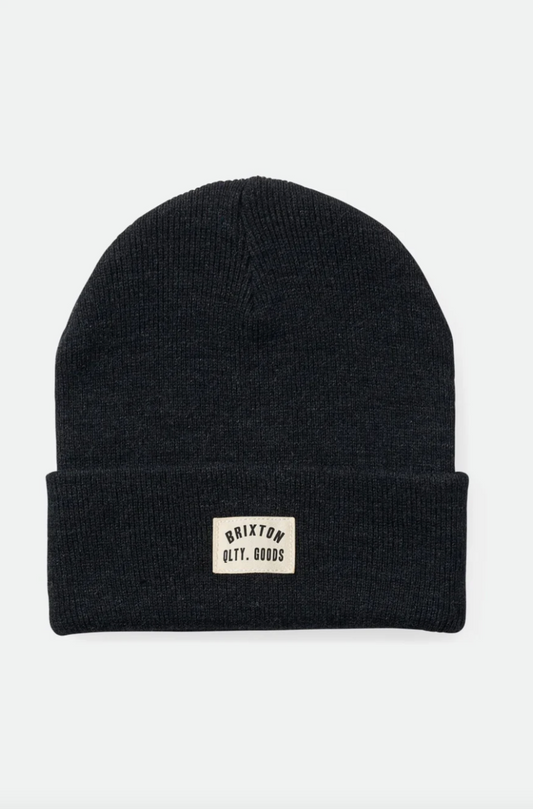 Brixton Woodburn Watch Cap Beanie - Washed Black