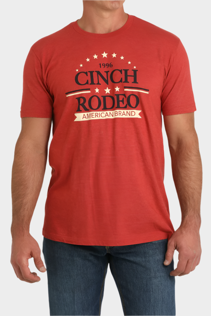 Cinch Men's Rodeo Logo Tee - Red