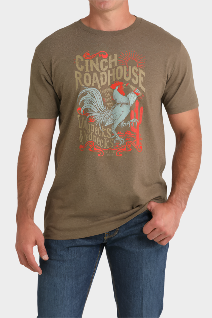 Cinch Men's Roadhouse Tee - Brown