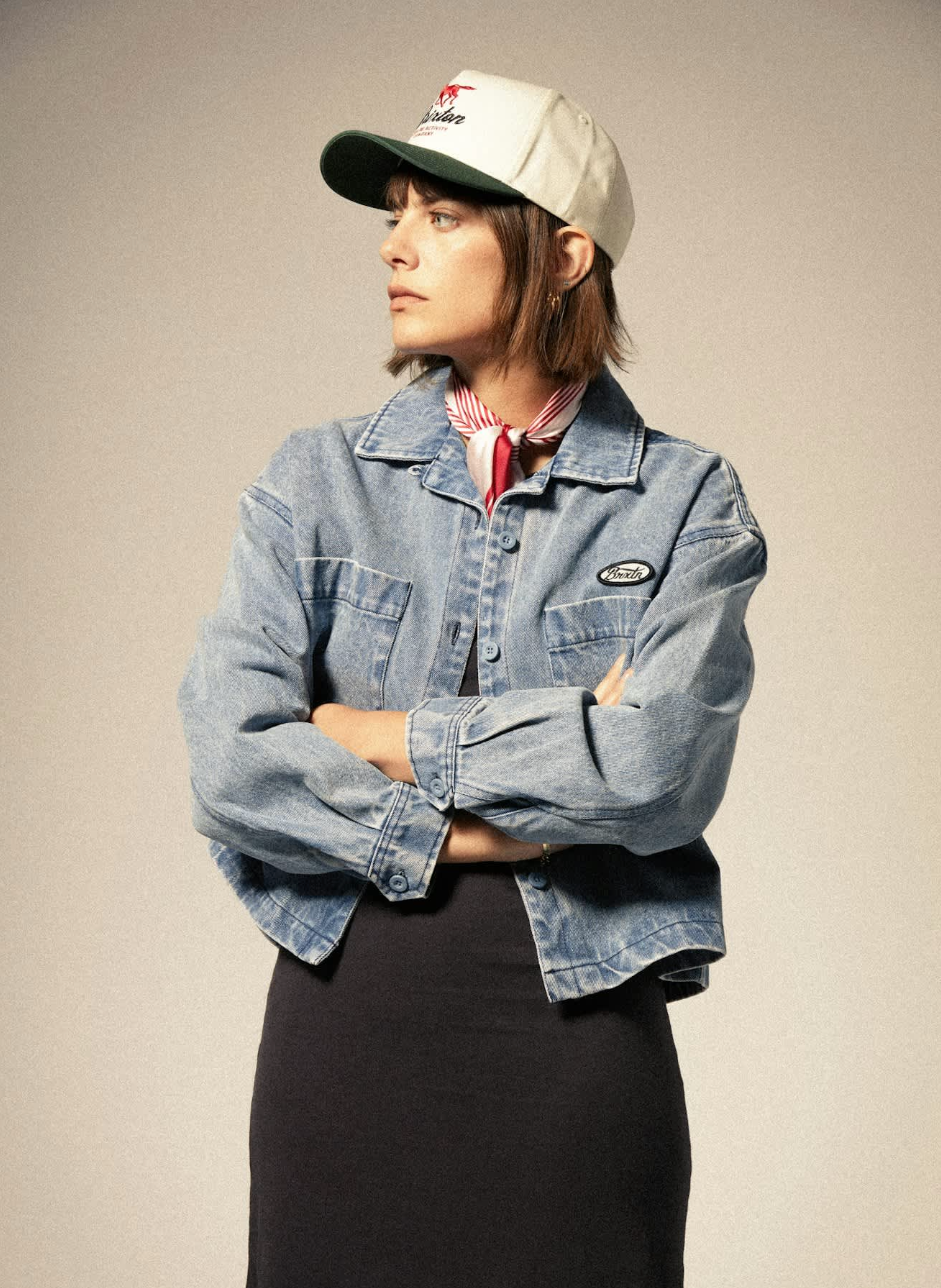 Brixton Women's Utopia L/S Overshirt - Denim