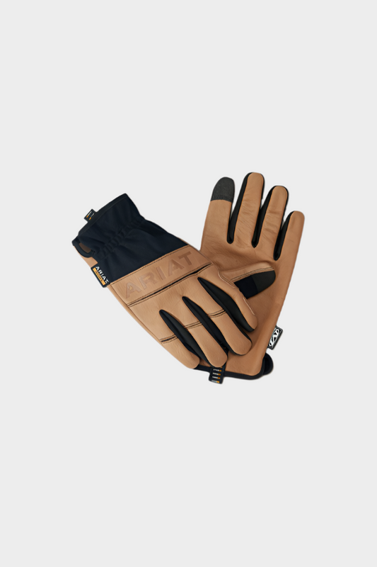 Ariat FlexPro Leather Driver Work Glove-Black