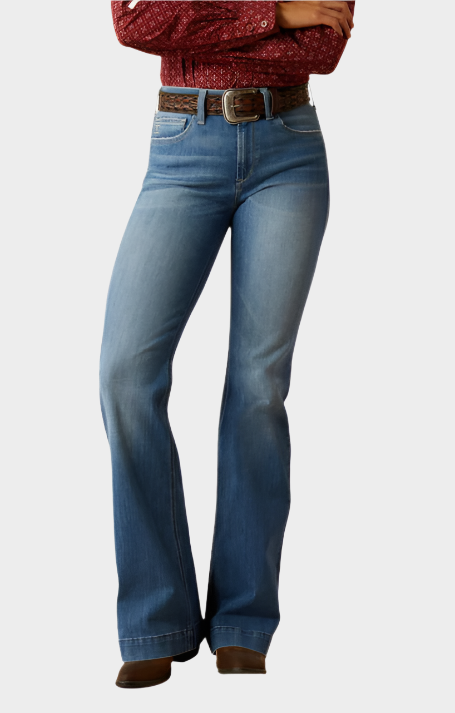 ARIAT WMS HIGH RISE SLIM TROUSER CLAIR - ANAHEIM