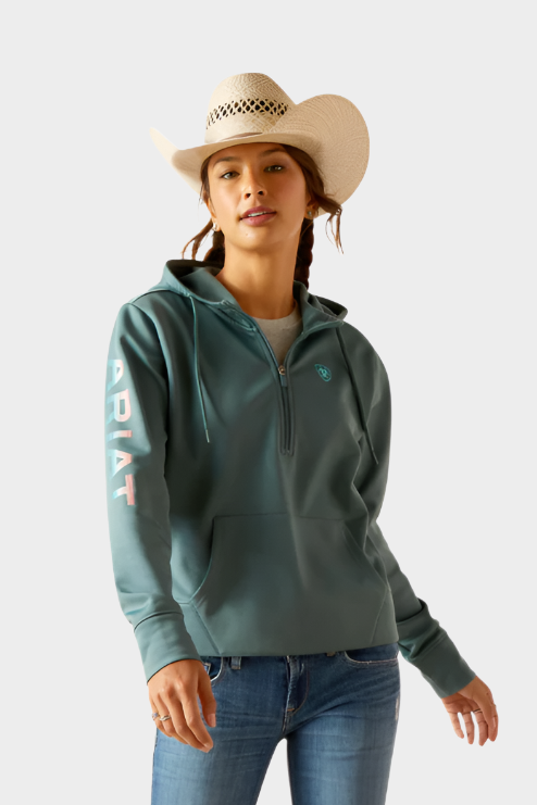 Ariat Women's 1/2 Zip Tek Hoodie - North Atlantic (10049034 )