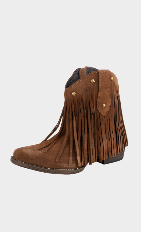 ROPER Women's Dusty Fringe Boot Brown Suede