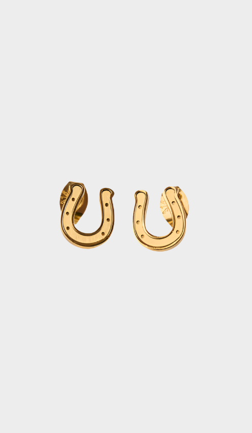 Ringers Western Cowgirl Lucky Earrings - Gold