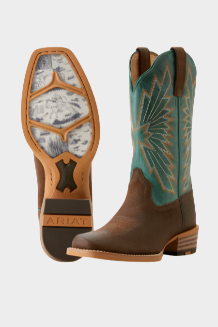 Ariat Womens Decatur - Aged Smokehouse/Racing Green