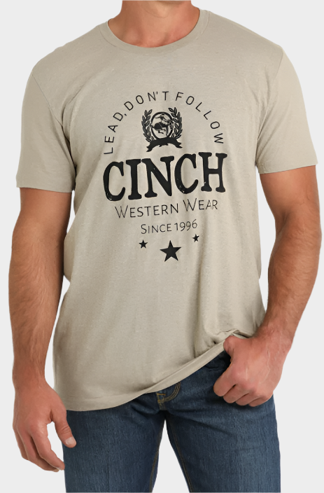 Cinch Men's Classic Logo T-Shirt - KHAKI