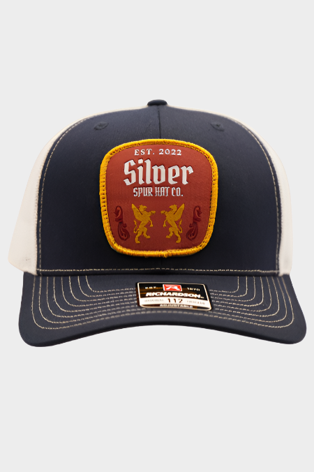 Silver Spur Amber Brew - Navy/White