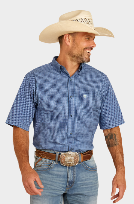 Ariat Men's Pro Series Devin Classic Fit Shirt - Blue