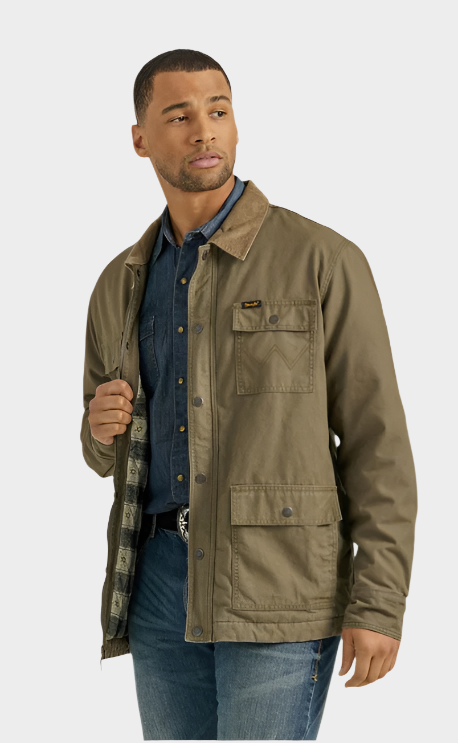 Wrangler USA Men's Lined Barn Jacket