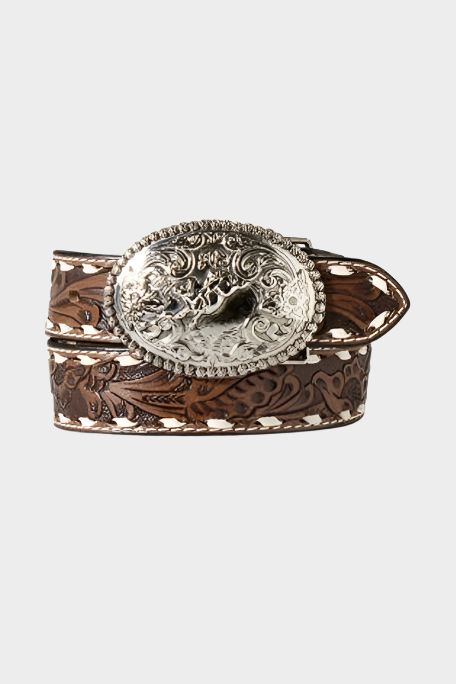 Ariat Kids Hand Tooled Floral Back Lace Belt