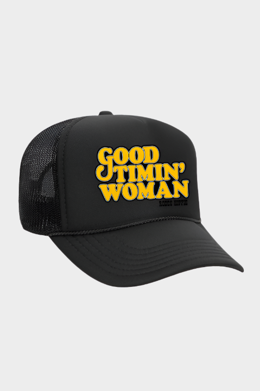 Rodeo Hippie  GOOD TIMIN’ WOMAN BLACK TRUCKER