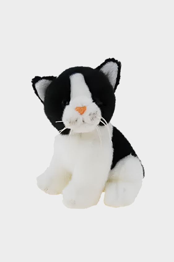 Elka Toys - Black and White cat 16cm