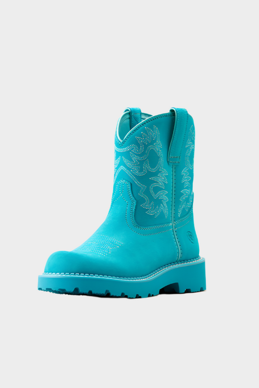 Ariat Women's Fatbaby Western Boot (Brightest Turquoise)