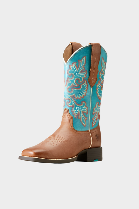 Ariat Women's Round Up Wide Square Toe StretchFit