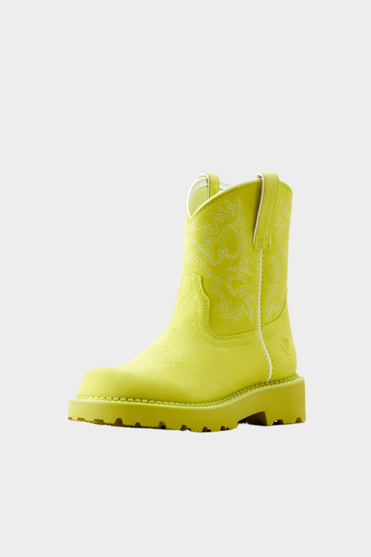 Ariat Women's Fatbaby Western Boot (Electric Lime)