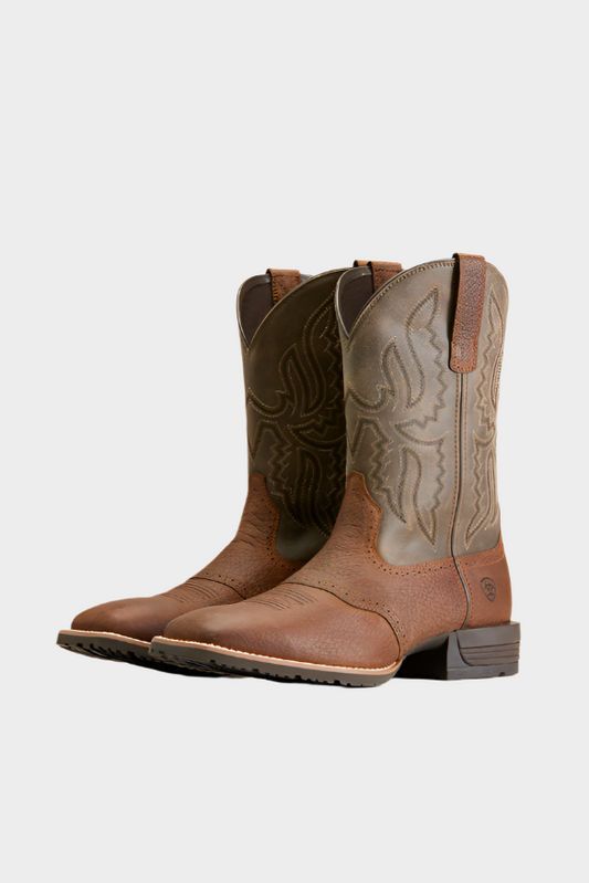 Ariat Men's Hybrid Ranchway Western Boot (Earth/Arizona Brown)